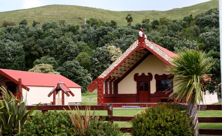 Marae — a traditional Maori meeting place — in Whanghara, New Zealand. In an effort to curb recidivism rates, youth court has been adapted to incorporate Maori roots to bring victims, offenders and community together as an alternative for youth offenders.