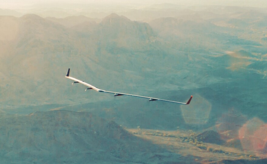 The plane, called Aquila, has a wingspan longer than a Boeing 737.