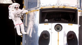 In this handout from NASA, Astronaut John Grunsfeld performs work while participating in the first of five scheduled spacewalks while servicing the Hubble Space Telescope May 14, 2009 in Space. The space shuttle Atlantis' mission is to overhaul the Hubble Space Telescope in order to extend its working life. 