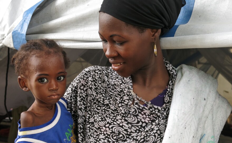 Two-year-old Sakina is suffering from acute malnutrition. After weeks of intensive feeding therapy at a Doctors Without Borders center, she's heading back home, amid concern whether there'll be enough food to keep her from returning to the unit.