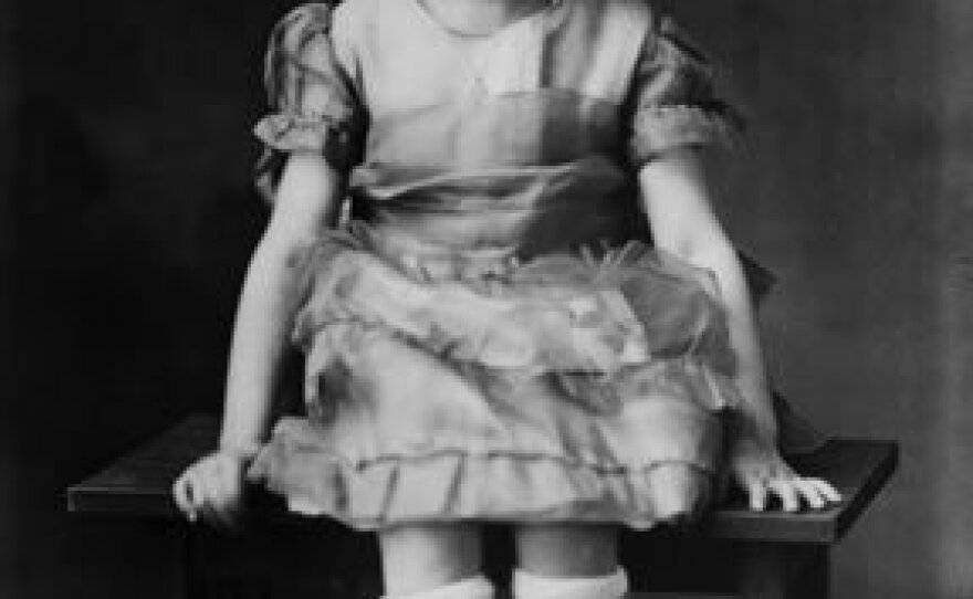 Cleary, shown at age 6, grew up on a farm. She remembers she had a "very bad adjustment" to school when her family moved to Portland.