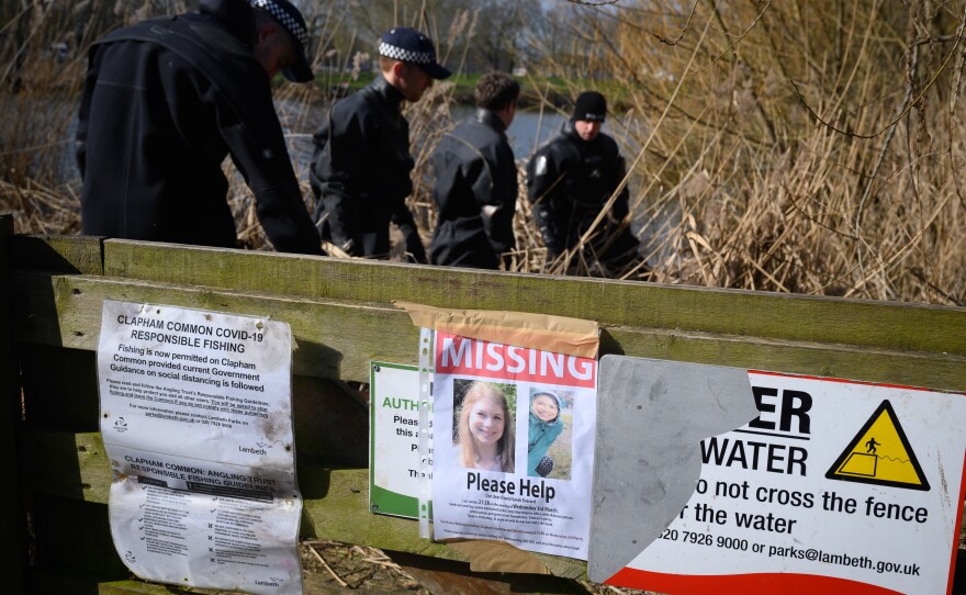 The search for Sarah Everard brought police on March 9 to Mount Pond on Clapham Common, where a poster asks the public for help locating the missing London woman. Authorities said the next day that officers had found what they believe to be human remains in a wooded area in Kent.