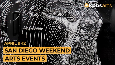 Detail of Sevy Arte's "Rage," a woodcut relief print that's part of "Print as Protest" as the Chicano Park Museum & Cultural Center, opening April 11, 2026.