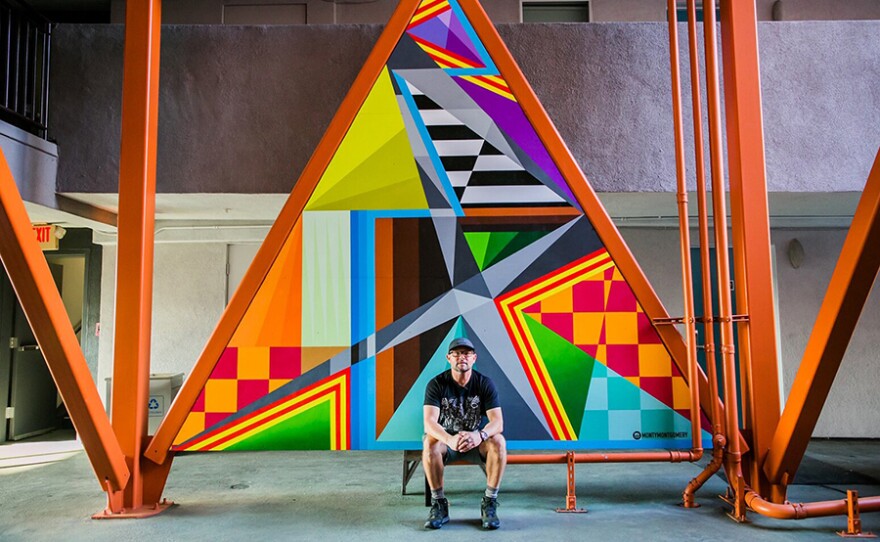 Monty Montgomery in front of Geo115