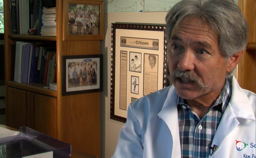 Dr. Ken Fujioka speaks in his office at the Center for Weight Management at Scripps Clinic, April 21, 2017.