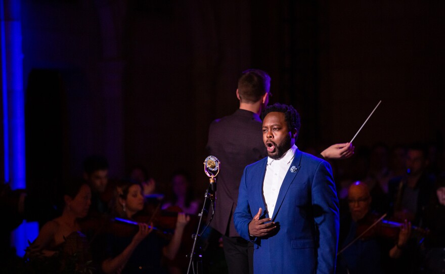 Will Liverman performing with The American Pops Orchestra at National United Methodist Church in Washington, D.C.