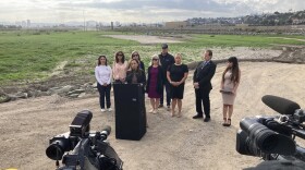 Imperial Beach Mayor Paloma Aguirre talks about the ongoing cross-border sewage crisis putting South Bay residents at risk on Sept. 20, 2023.
