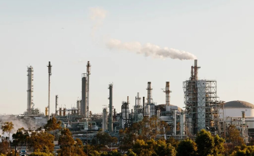 The Phillips 66 refinery in Wilmington, on Sept. 30, 2025.