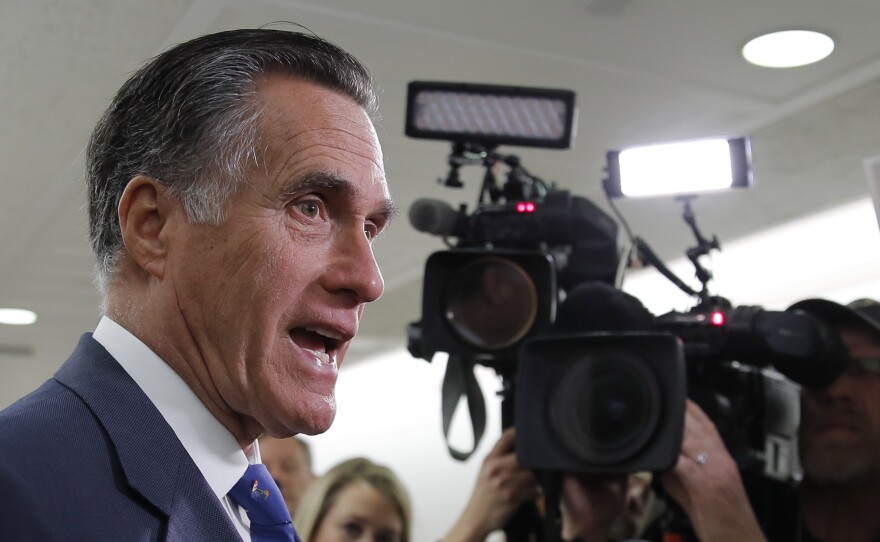 Sen. Mitt Romney is proposing a temporary pay bonus — up to $12 an hour — for front-line employees during the COVID-19 pandemic. The increase would be paid, in part, by employers and offset via a payroll tax credit.