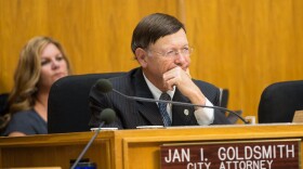 San Diego City Attorney Jan Goldsmith at council meeting February 25, 2014.