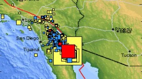 USGS map shows the location of the 5.5 magnitude earthquake that rattled Baja California on Thursday, April 8 at 9:44 a.m.