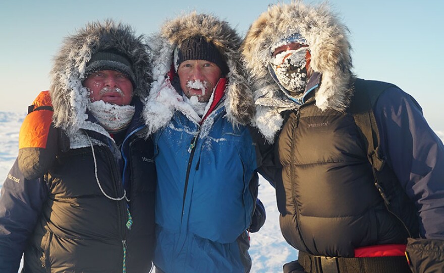 Sean Swarner (right) with fellow climbers. "True North: The Sean Swarner Story" is a powerful documentary about the strength of the human spirit and one man’s determination to spread a message of hope to those touched by cancer. 