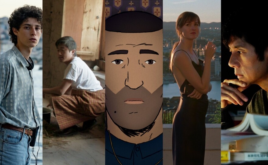 This year's Oscar nominees for best international feature film: <em>Hand of God; Lunana: A Yak in the Classroom; Flee; The Worst Person in the World; Drive My Car</em>