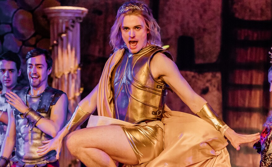 Adam as Achilles in "The Trojan Horse"