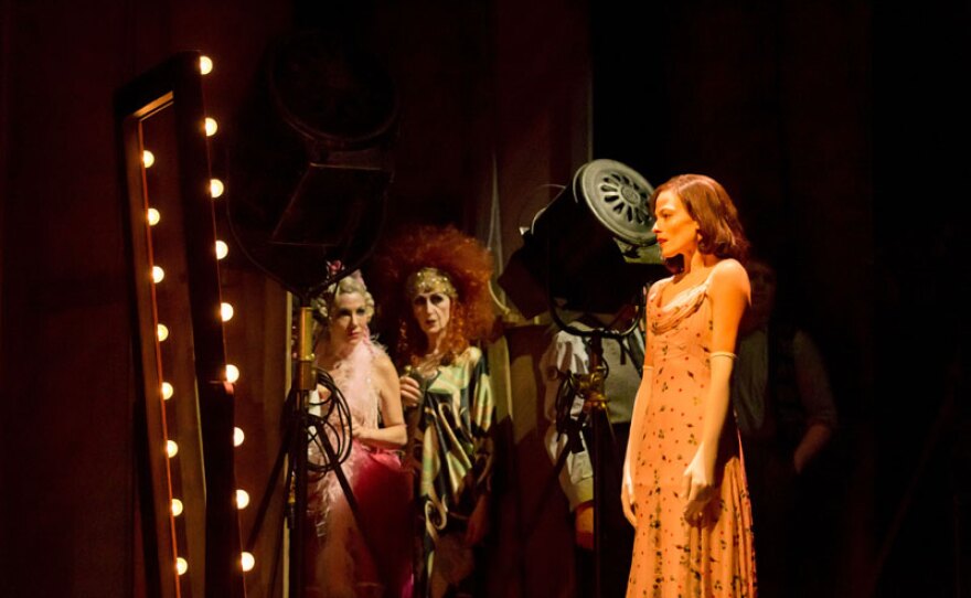 Tessie Tura (Anita-Louise Combe), Electra (Julie Legrand), Louise (Lara Pulver) in "Gypsy.”