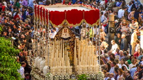 Taking you on a spring journey through Spain, Slovenia, Italy, and Greece, "Rick Steves' European Easter" celebrates this 2,000-year-old story in a variety of cultures. Rick joins Andalusians carrying parade floats (pictured), Greek priests tossing showers of flower petals, and villagers blessing olive branches, plus feasting, fireworks and more.