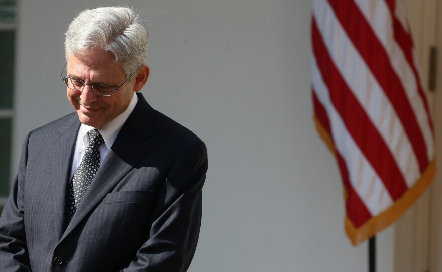 Judge Merrick Garland is introduced by President Obama as his nominee for the Supreme Court at the White House earlier this month.