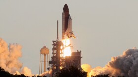 The space shuttle Endeavour lifts off from Launch Pad 39A at the Kennedy Space Center on May 16, 2011 in Cape Canaveral, Florida