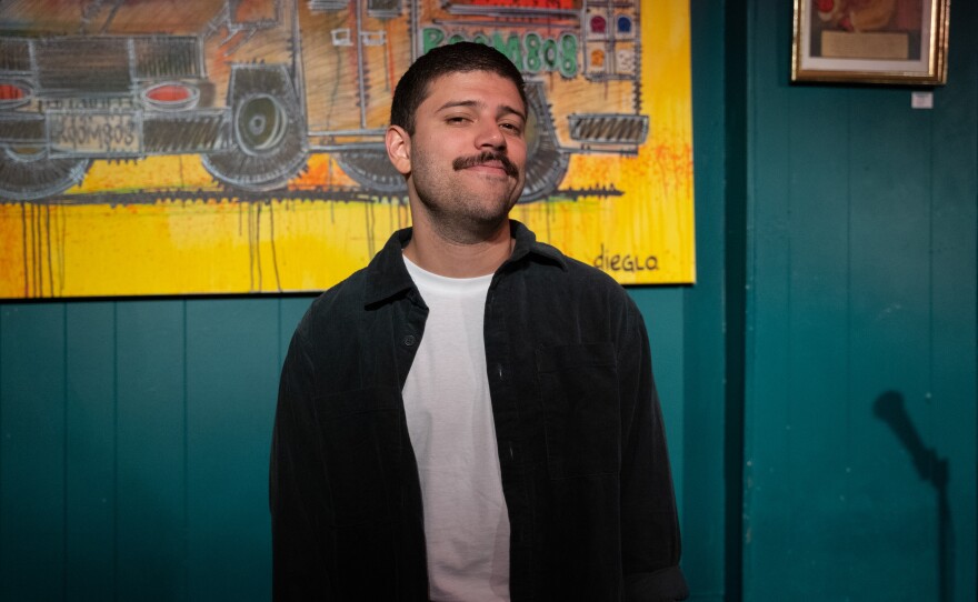 "I'm not only an immigrant, and I'm not only Venezuelan, and I'm not only a guy with an accent," says comedian Angelo Colina.