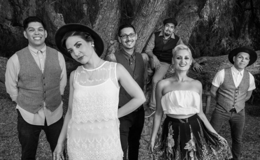 From left to right, David Flores, Leah Rose Gallegos, Daniel French, Denise Carlos, Hector Flores and Jose Cano are pictured in this undated photo.