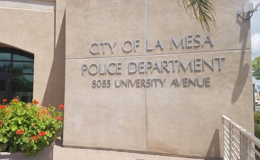 The La Mesa Police Department building, May 16, 2019. 