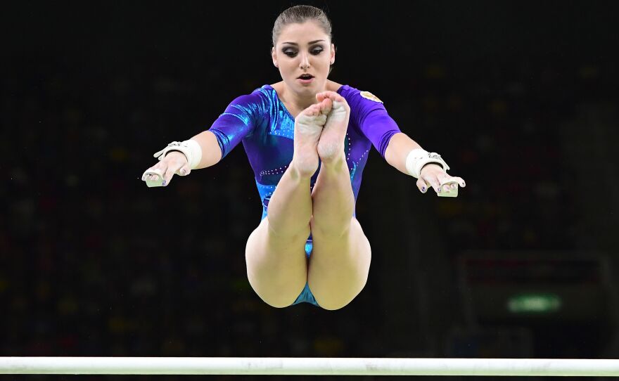 Russia's Aliya Mustafina earned the bronze medal for the women's all-around final.