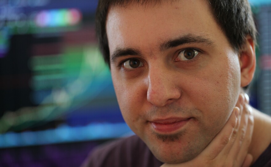 Alex Belfiori, 28, is a contract worker at Dick's Sporting Goods near Pittsburgh. An NPR/Marist poll shows 65 percent of contract workers are men and 62 percent of such workers are under 45.