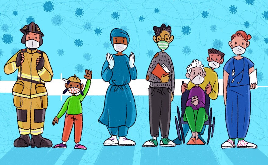 Amid Surges, Teachers Line Up For Their Vaccines