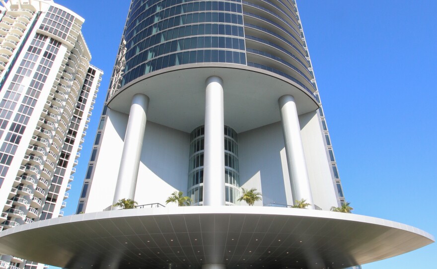 Residents of the Porsche Design Tower in Sunny Isles can drive their cars up elevators and right into their apartments.
