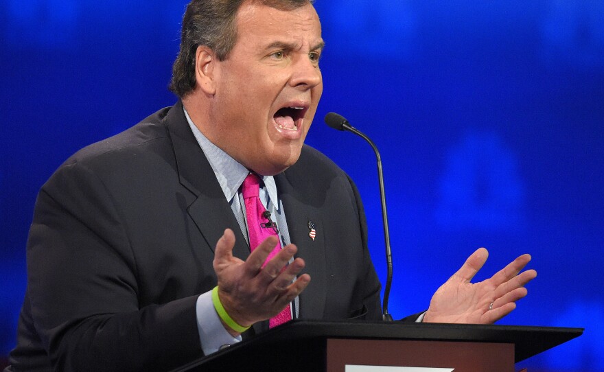 New Jersey Gov. Chris Christie will try to have a breakout moment from the undercard debate stage on Tuesday night.