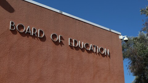 The San Diego Unified School District's Eugene Brucker Education Center, photographed on Aug. 30, 2024.