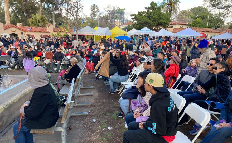 Lunar New Year crowd