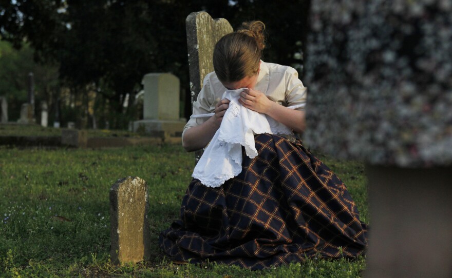 Laurel Lancaster, 16, performs as Sallie Alexander, who helped redefine gender roles for women in the Civil War era.