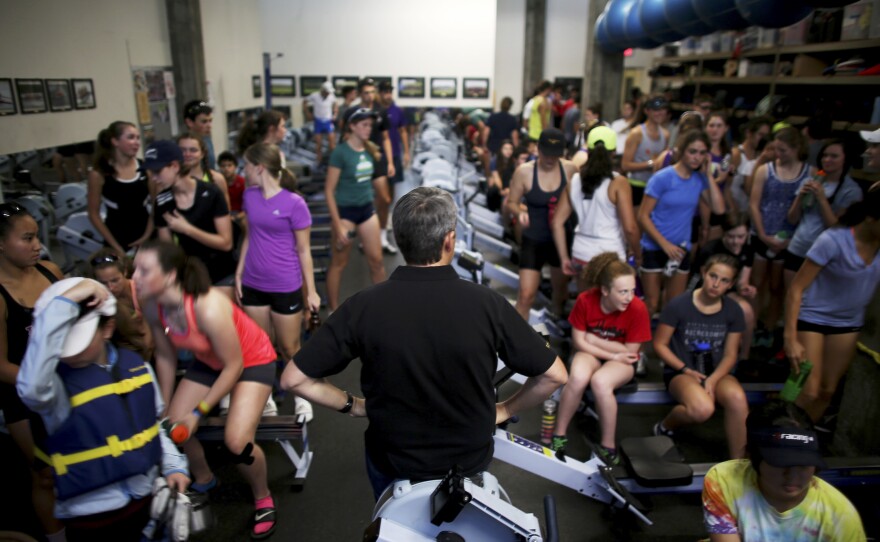 Nick Haley coaches more than 100 high school and middle school students in rowing, respect and hard work.