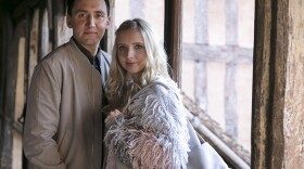 Leon Williams as Anthony Percy, Alice Barlow as Bianca Percy in SHAKESPEARE & HATHAWAY-PRIVATE INVESTIGATORS "Too Cold For Hell."