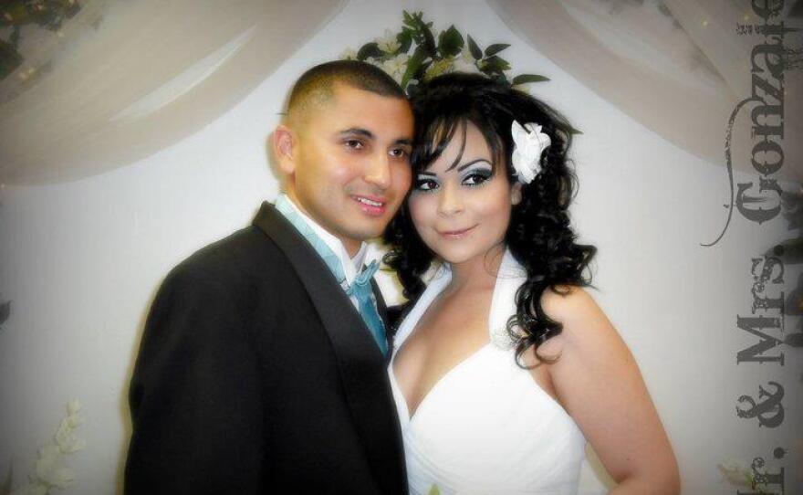 Spc. Moises Gonzalez and Ruth Bayona