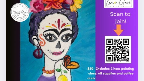 Día de Los Muertos Paint and Sip at Lemon Grove Coffee