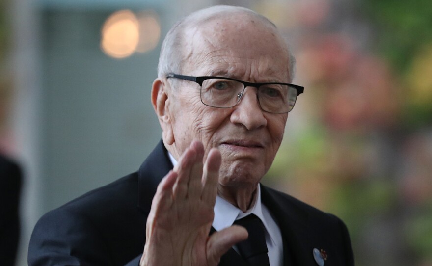 Beji Caid Essebsi, the president of Tunisia, has died. He was elected in 2014 following the Arab Spring uprising.