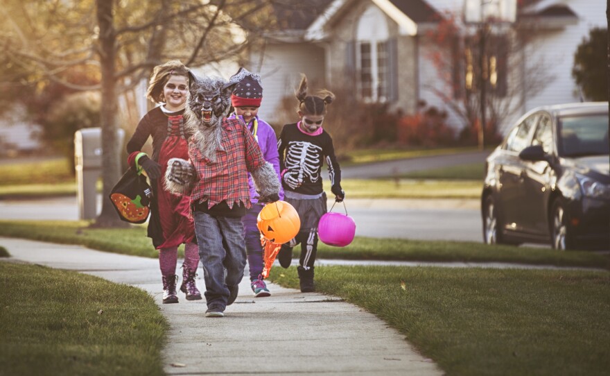 Halloween is one more thing being upended by the pandemic. Federal guidelines advise against traditional trick or treating, but parents around the country are trying to make the holiday special for their children anyway.