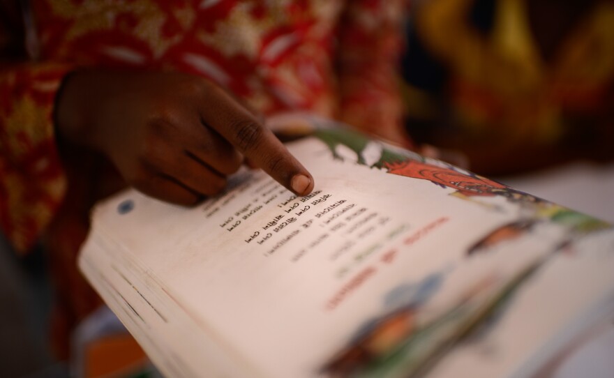 The floating school has three sessions during the day, each for a different group of kids.