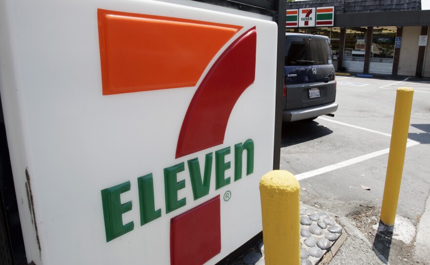 In this July 1, 2008 file photo, a 7-Eleven is shown in Palo Alto, Calif. 