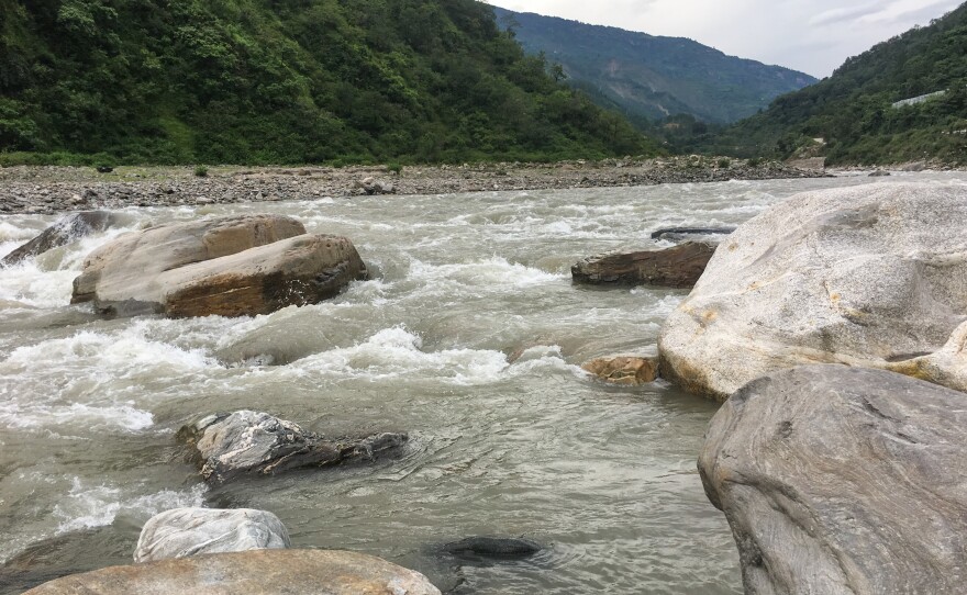 Uttarakhand, straddling the Himalayas, has an abundance of natural streams and rivers. The headwaters of the Ganges are in this northern state.  But river water doesn't feed agriculture — it's too difficult to pipe the water up.  Villages are rain and snow-fed.