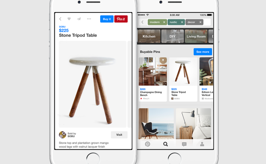 Pinterest will soon allow users to buy products they find directly through the app. The company says users have been asking for that feature for a while.