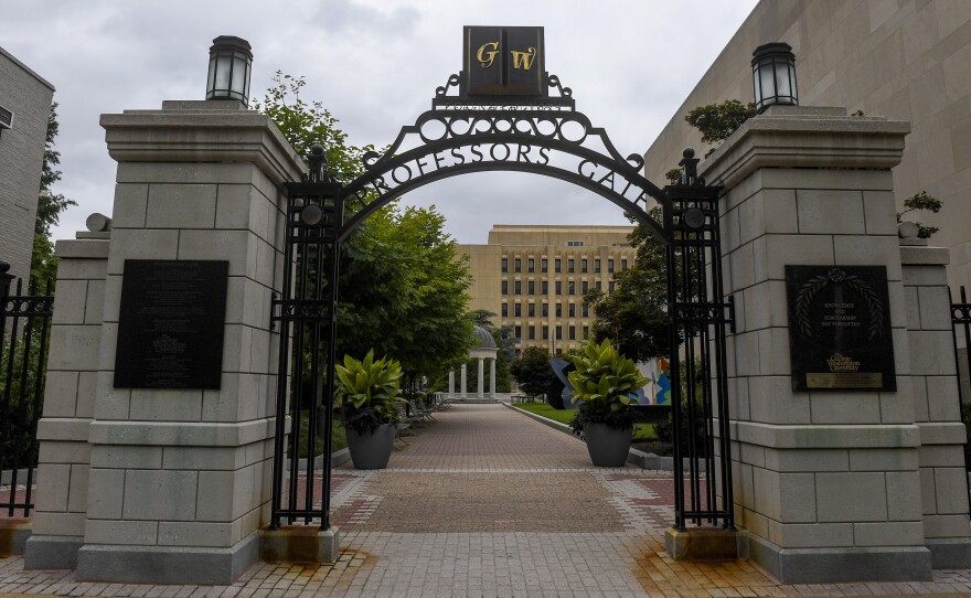 George Washington University says Jessica A. Krug has resigned from her position as an associate professor at the school.