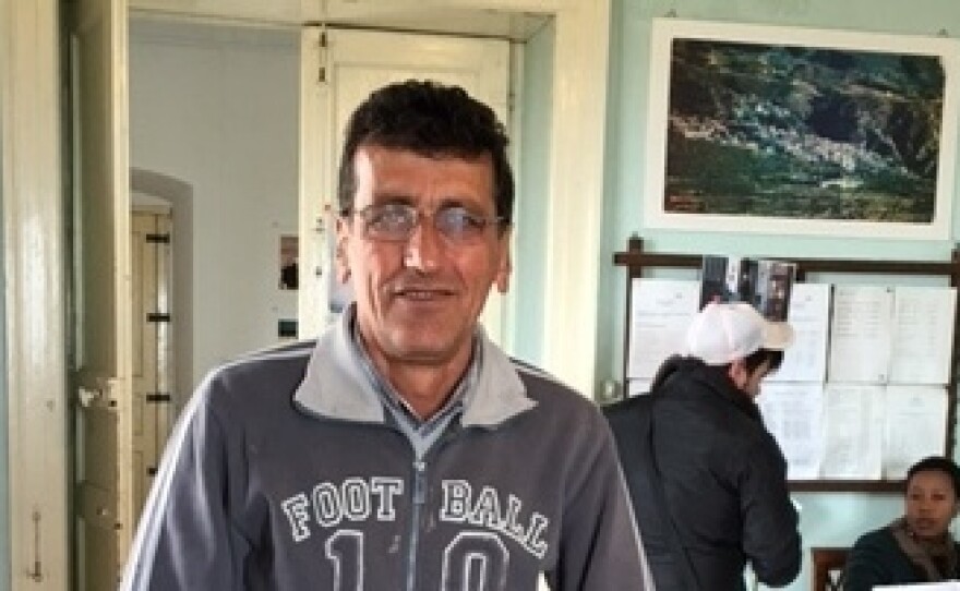 Kurdish refugee Bahram Akar, 50, has lived in Riace for 18 years.