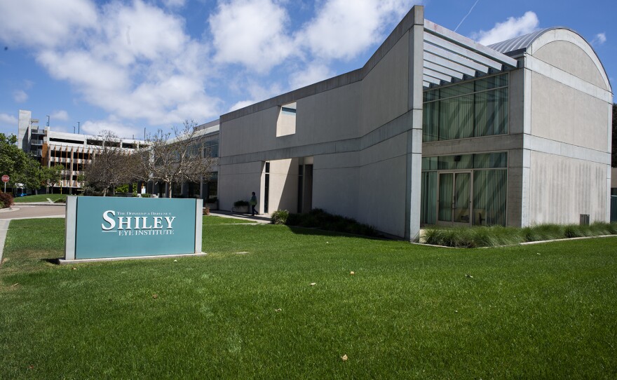 The Shiley Eye Institute, which houses the UC San Diego Department of Ophthalmology and conducts clinical care and research, is shown in this photo from May 2019.