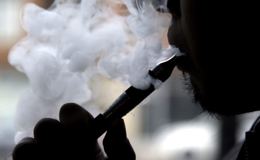 The U.S. surgeon general warns that e-cigarette smoking has the potential to cause young people lasting harm.