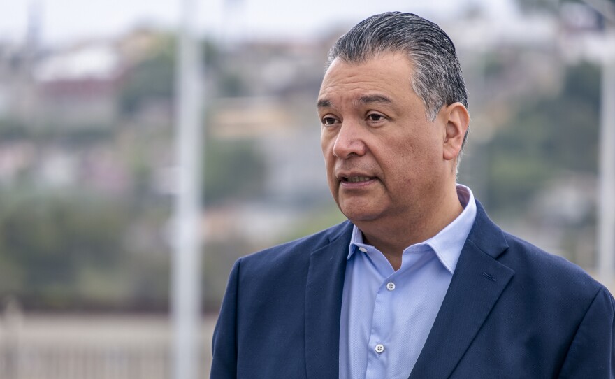 U.S. Sen. Alex Padilla (D-Calif.) traveled to the U.S. International Boundary and Water Commission Wastewater Treatment Plant on June 5, 2023.