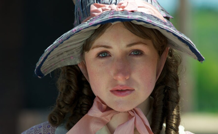 Kate Lyn Sheil as Harriet Beecher Stowe, author of "Uncle Tom’s Cabin."