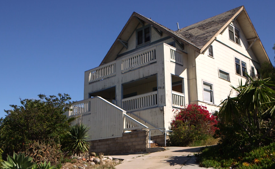 The vacant Truax House, San Diego's first AIDS hospice, Feb. 24, 2016.